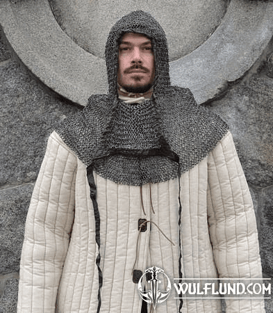 RIVETED CHAINMAIL COIF, 8 MM