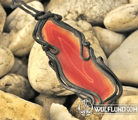 AGATE PENDANT RED