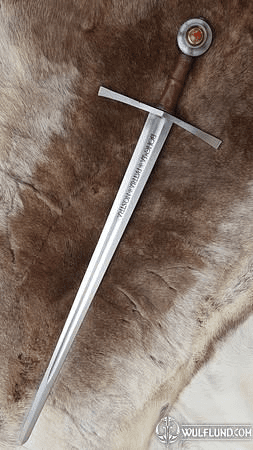 BOHEMIA - PATRIA - NOSTRA, MEDIEVAL SWORD FULL TANG