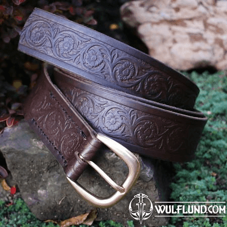 FLORES, CEINTURE BELT, MARRON