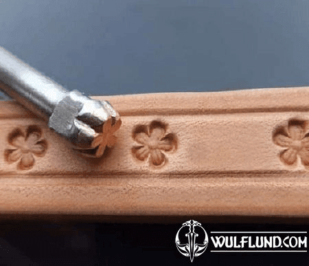 SMALL BLOSSOM, LEATHER STAMP
