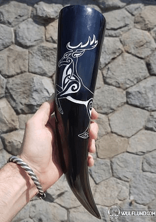 FIANNA CELTIC DEER, DRINKING HORN 0.3 L