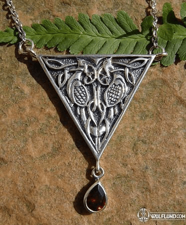 CELTIC BIRDS, SILVER NECKLACE, AG 925, 12 G