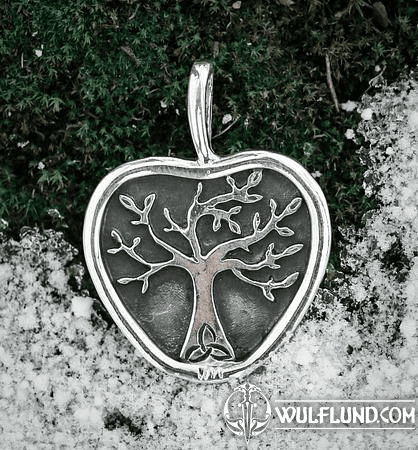 APPLE TREE, PENDANT, SILVER