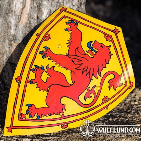 ALBA - SCOTLAND, PAINTED MEDIEVAL SHIELD