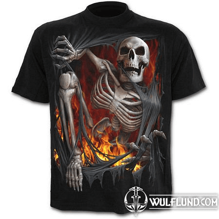 DEATH RE-RIPPED - T-SHIRT BLACK, SPIRAL DIRECT