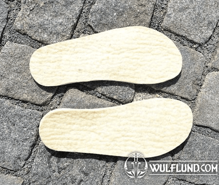 WOOLEN INSOLES FOR HISTORICAL SHOES