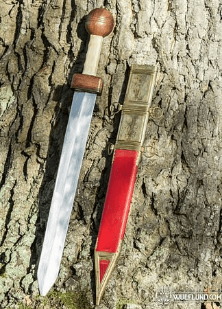 POMPEII GLADIUS SWORD WITH SCABBARD, COLLECTIBLE REPLICA