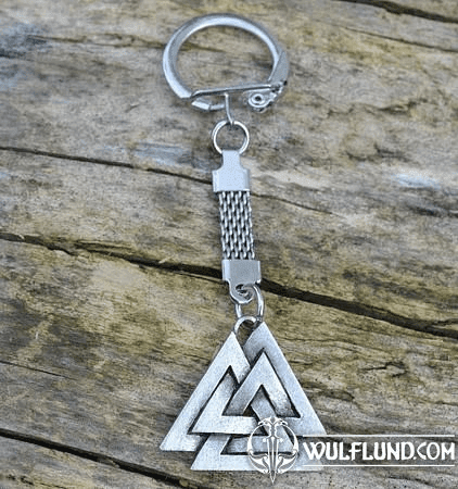 VALKNUT, TIN KEYCHAIN