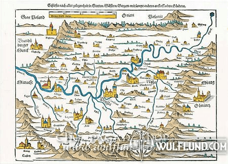 SILESIA, HISTORICAL MAP, REPLICA