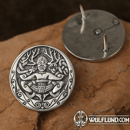 CERNUNNOS, SILVER CONCHO - DECORATION FOR LEATHERWORKERS STERLING SILVER