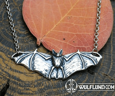 NOCTOR - BAT, NECKLACE, SILVER