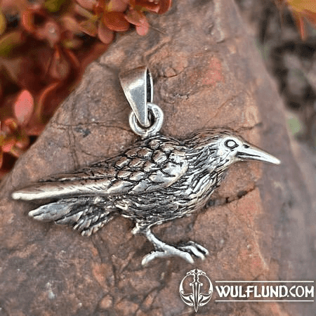 CROW, SILVER PENDANT, AG 925