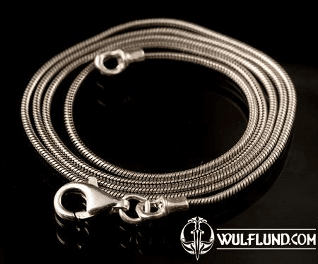 SCHLANGE SILBER KETTE - RUNDE