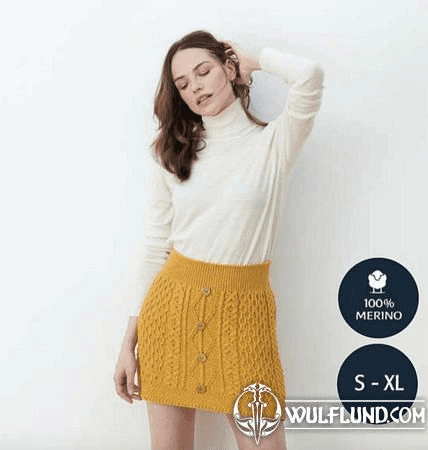 ARAN MINI SKIRT SUNFLOWER