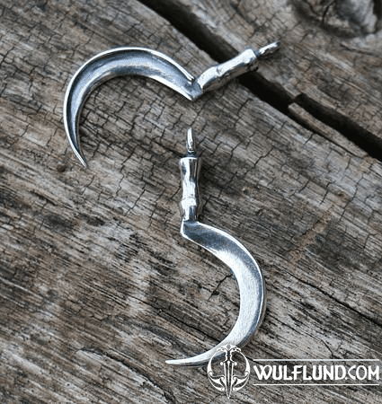 DRUID SICKLE, PENDANT, SILVER