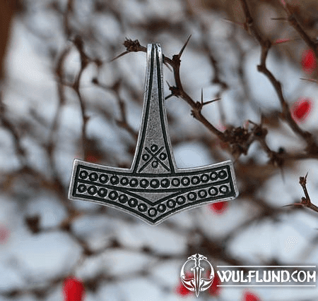 ROMERSDAL HAMMER OF THOR, VIKING PENDANT ZINC