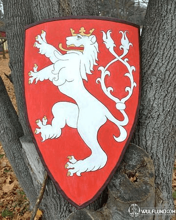 BOHEMIAN LION, COAT OF ARMS, SHIELD