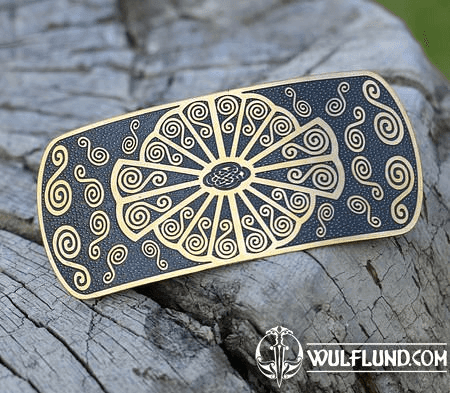 BELTANE, BRASS HAIR BROOCH, IRELAND