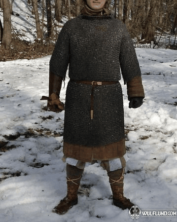 CHAINMAIL SHIRT - HAUBERK, RIVETED, 8 MM, LONG SLEEVES, CHEST SIZE 130 CM