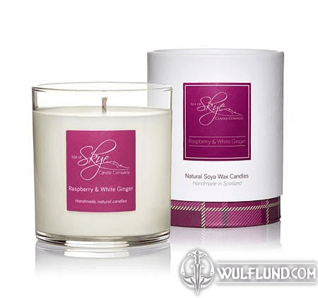 RASPBERRY AND WHITE GINGER CANDLE TUMBLER