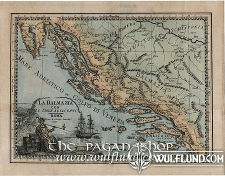 DALMATIA, HISTORICAL MAP, REPLICA