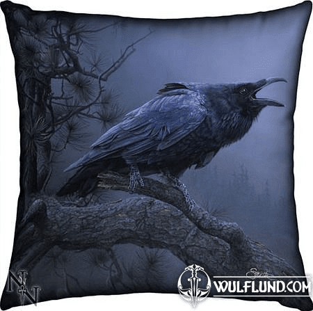 RAVEN - CROW, PILLOW