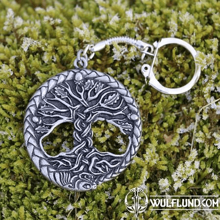 CELTIC OAK SACRED TREE OF LIFE, ZINC, KEYCHAIN