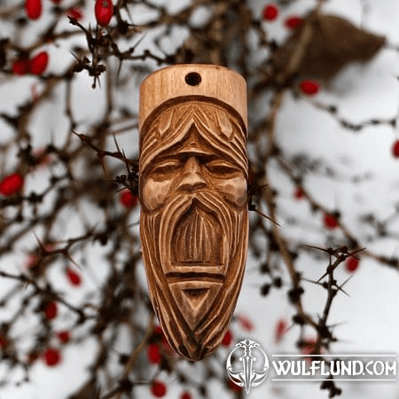 VELES, SLAVIC PENDANT, HAND CARVED