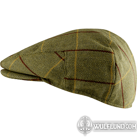 ENGLISH WOOL BLEND FLAT CAP TWEED