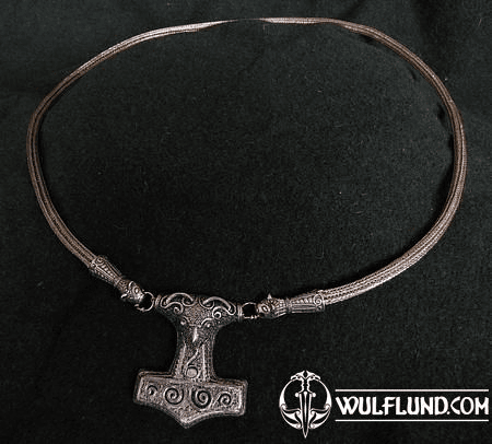 THOR'S NECKLACE, VIKING KNIT, BRONZE