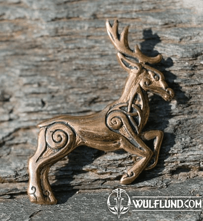 CELTIC DEER - HERNE, BRONZE PENDANT