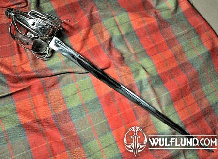 SCOTTISH BASKET HILTED SWORD, MUSEUM COPY, BATTLE READY