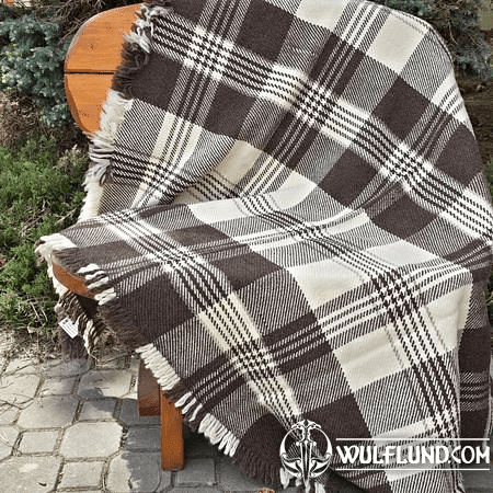 RODOPA, TRADITIONAL WOOL BLANKET FROM THE BALKANS, NATURAL