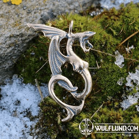 WATER DRAGON, BRONZE PENDANT