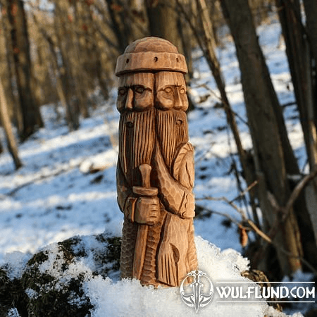 SVETOVID, SLAVIC GOD, CARVED IDOL - STATUE