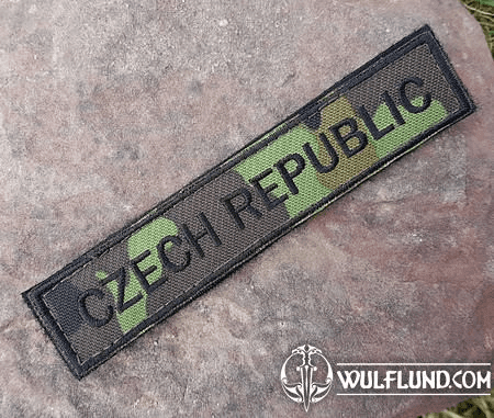 CZECH FLAG CAMO, VELCRO PATCH - TEXT