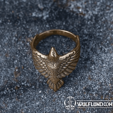 CORVUS, RAVEN, BRONZE RING