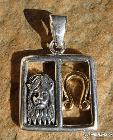 LEO, THE LION, SILVER PENDANT