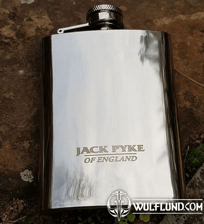 HIP FLASK, STAINLESS STEEL, 4 OZ/118 ML
