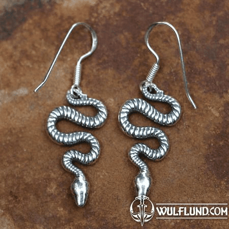 SNAKE, SILVER EARRINGS AG 925