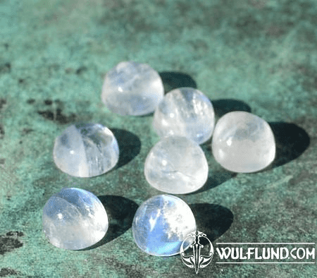 MOONSTONE RAINBOW, CABOCHON GEMSTONE 3 MM