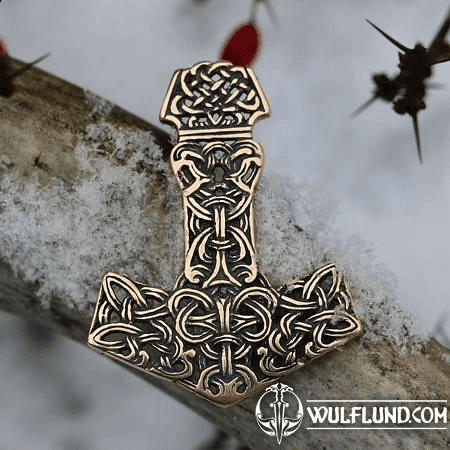 MJÖLNIR THOR'S HAMMER, PENDANT, BRONZE