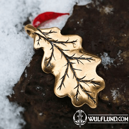 OAK LEAF, PENDANT, BRONZE