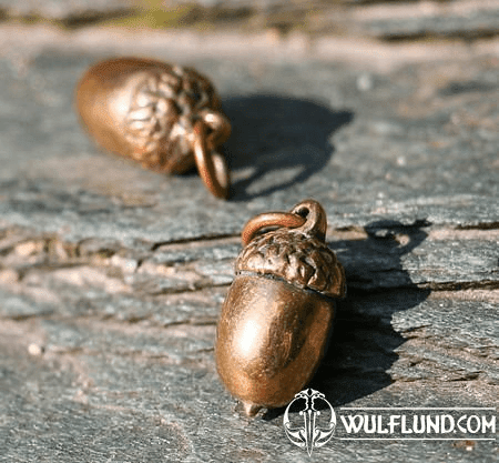 ACORN, OAK PENDANT, BRONZE