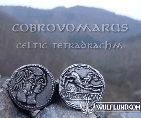 COBROVOMARUS, CELTIC TETRADRACHM, REPLICA