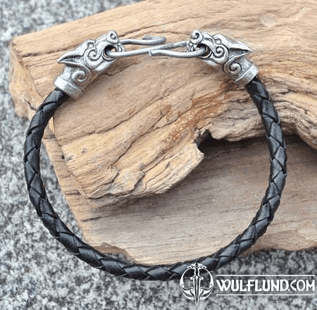 WOLF FENRIR, LEATHER BANGLE