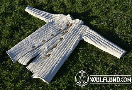 GAMBESON, LEINEN UND WOLLE, LANGARM