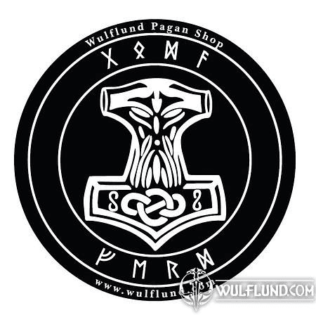 MJOLLNIR - THOR'S HAMMER, CAR STICKER