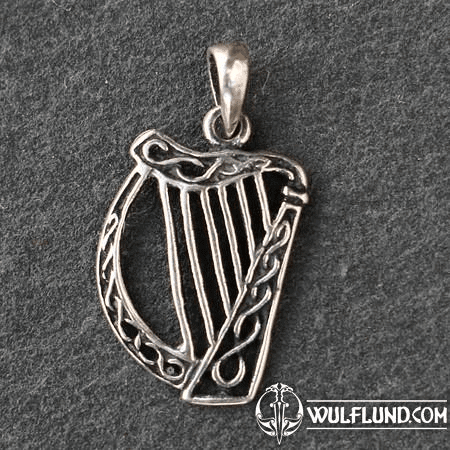 IRISH HARP, SILVER PENDANT AG 925